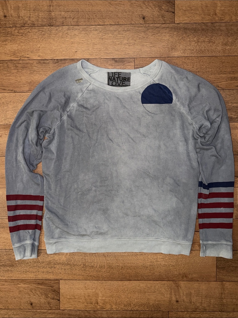 Freecity Size Extra Large Life Nature Love Crewneck Pullover Vintage Sweater XL